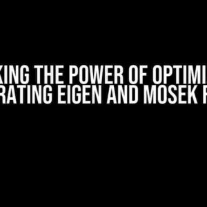 Unlocking the Power of Optimization: Integrating Eigen and Mosek Fusion